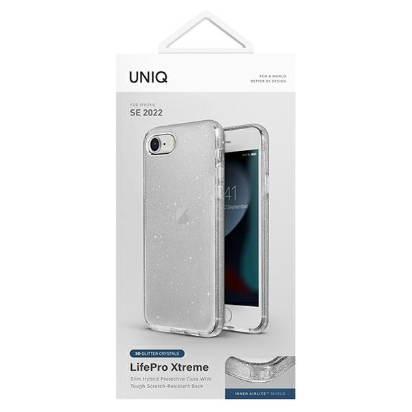 Etui Uniq LifePro Xtreme na iPhone 7 / 8 / SE 2020 / SE 2022 - przezroczysto-srebrny