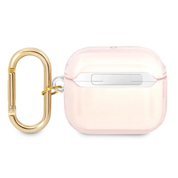 Etui Guess Strap Collection na AirPods 3 cover - różowe