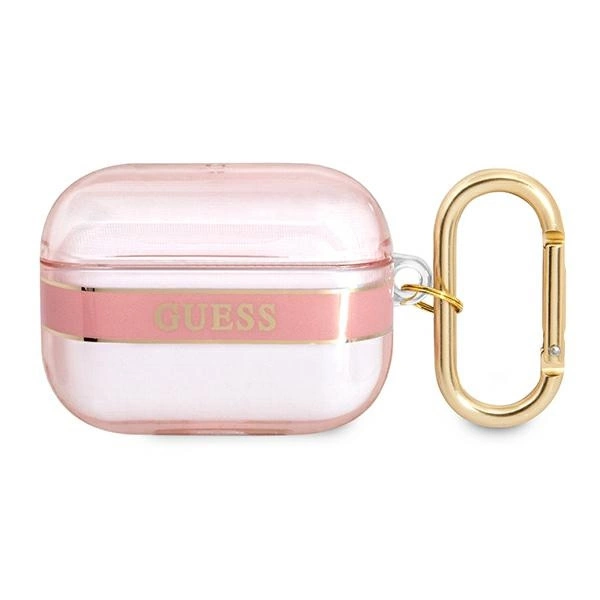 Etui Guess Strap Collection na AirPods Pro - różowe