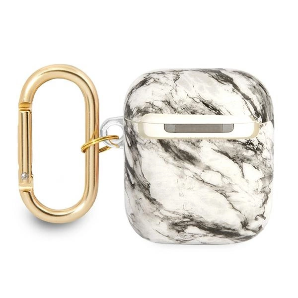 Etui Guess Marble Strap Collection na AirPods 1/2 - szare
