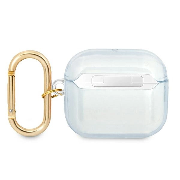 Etui Guess Strap Collection na AirPods 3 cover - niebieskie