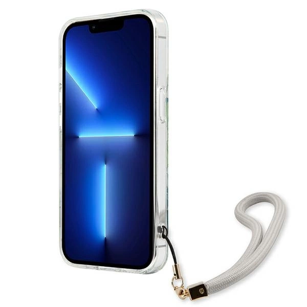 Etui Guess Flower Strap na iPhone 13 Pro / iPhone 13 - zielone