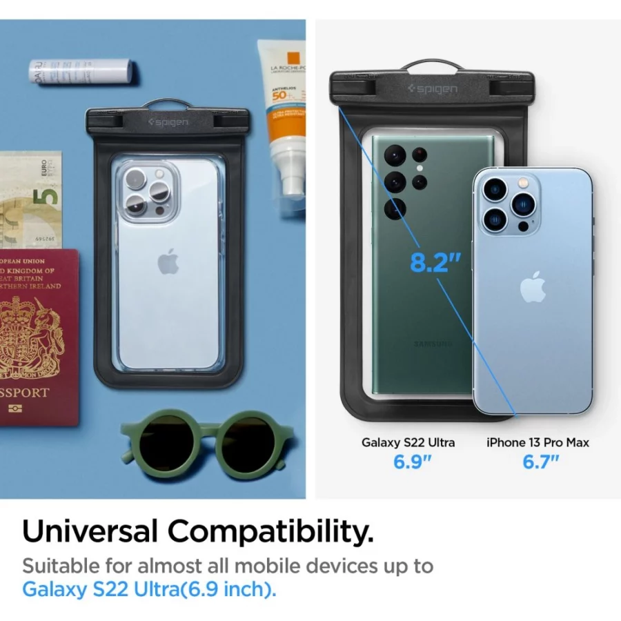 Etui Spigen Aqua Shield A601 wodoodporne IPX8 - czarne