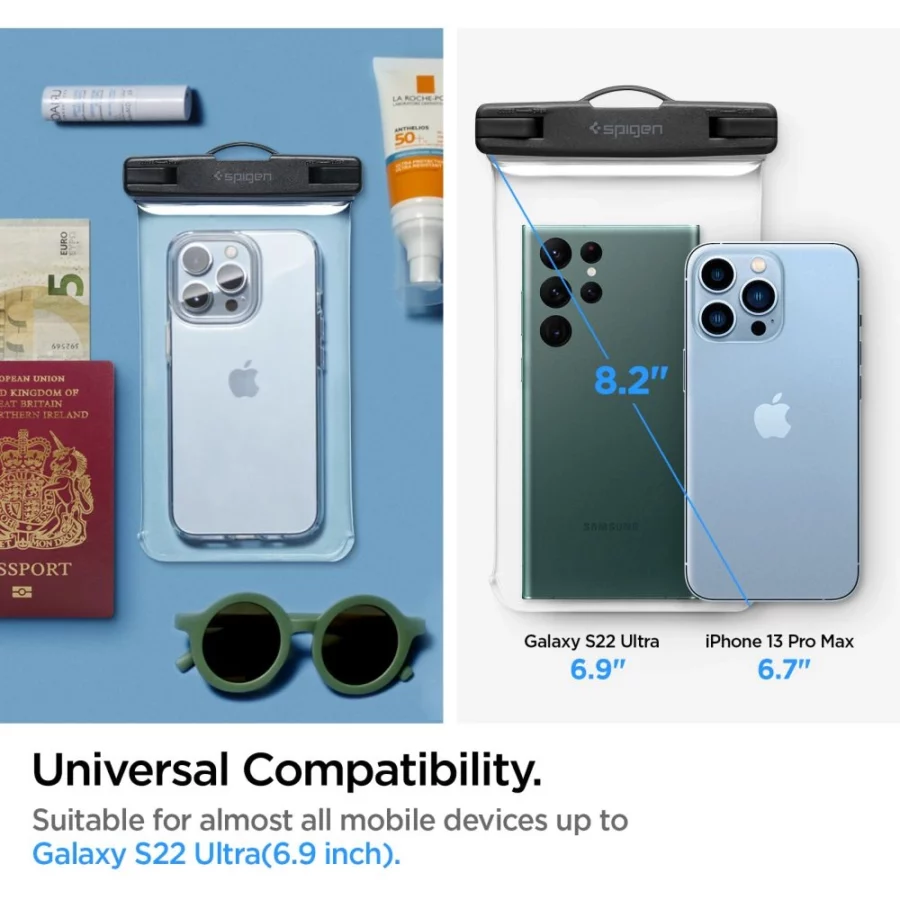 Etui Spigen Aqua Shield A601 wodoodporne IPX8 - przezroczyste