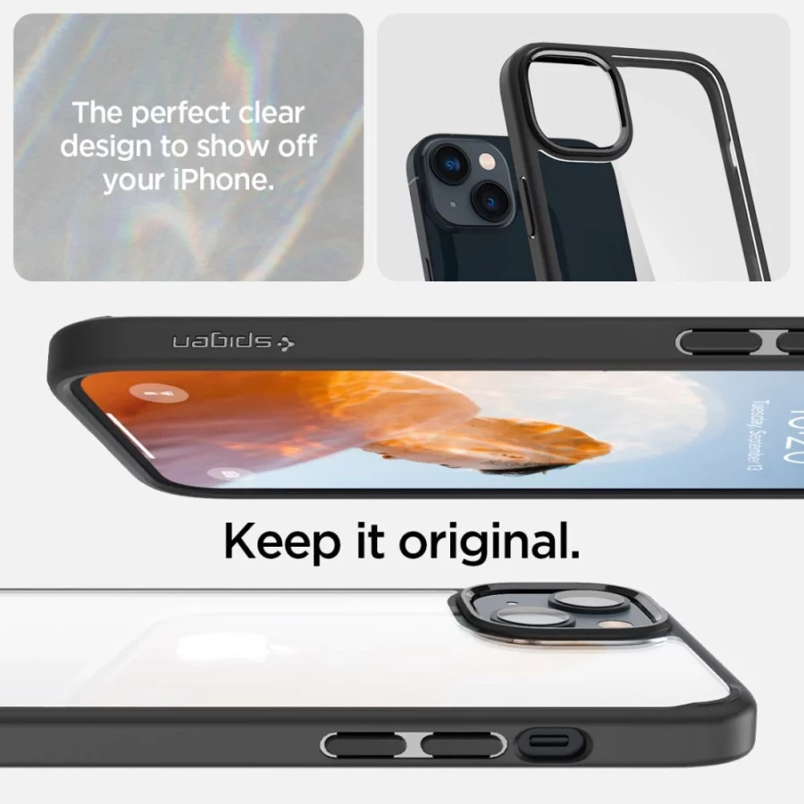 Etui Spigen Ultra Hybrid na iPhone 14 Plus - czarny mat