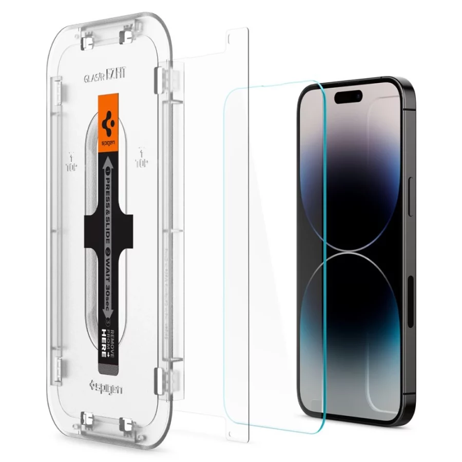 Szkło hartowane Spigen Glas.tR EZ Fit na iPhone 14 Pro Max - 2 szt.