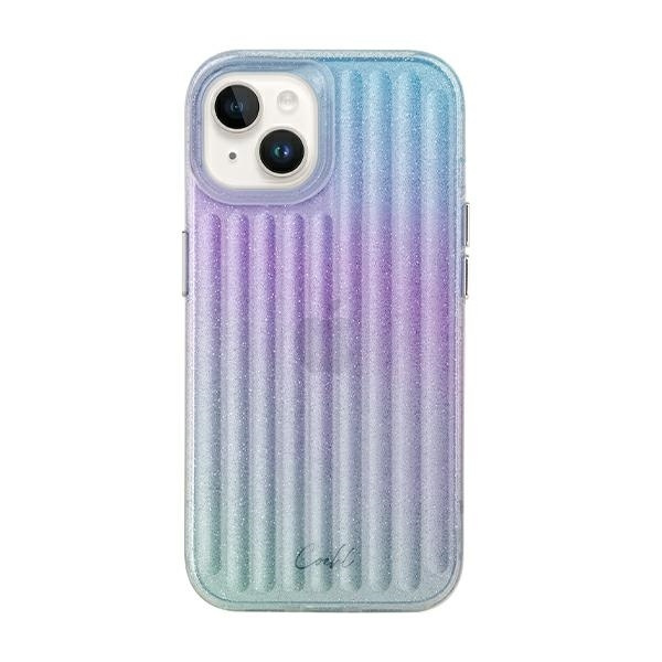 Etui Uniq Coehl Linear na iPhone 14 Plus - różowo-niebieskie