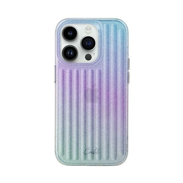 Etui UNIQ Coehl Linear na iPhone 14 Pro Max - niebiesko-różowe
