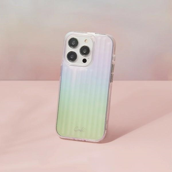 Etui UNIQ Coehl Linear na iPhone 14 Pro - opalizujące