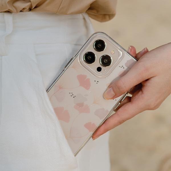 Etui Uniq Coehl Meadow na iPhone 14 Plus - różowe