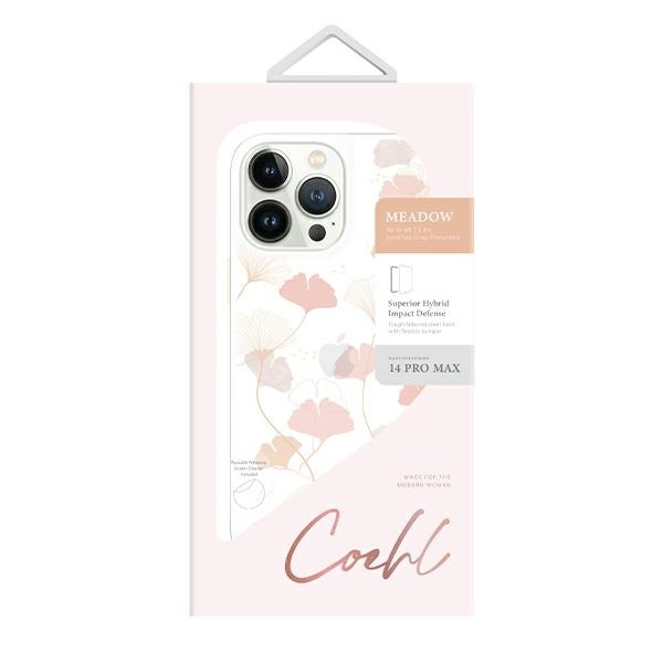 Etui Uniq Coehl Meadow na iPhone 14 Pro Max - różowe