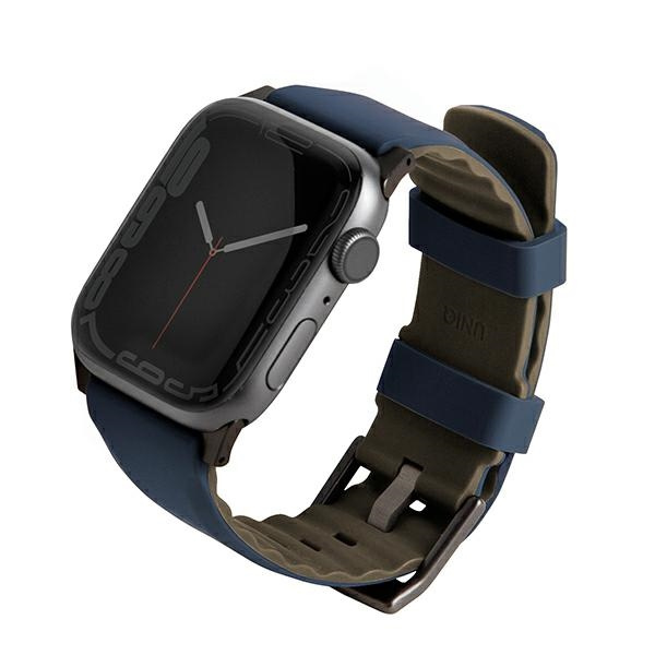 Pasek UNIQ Linus na Apple Watch 1/2/3/4/5/6/7/8/SE/SE2/Ultra 42/44/45/49mm - niebieski