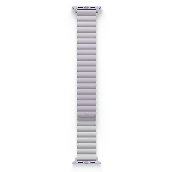 Pasek Uniq Revix na Apple Watch 1/2/3/4/5/6/7/8/SE/SE2 38/40/41mm - liliowo-biały