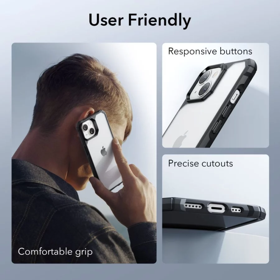 Etui ESR Air Armor na iPhone 14 Plus - przezroczysto-czarne