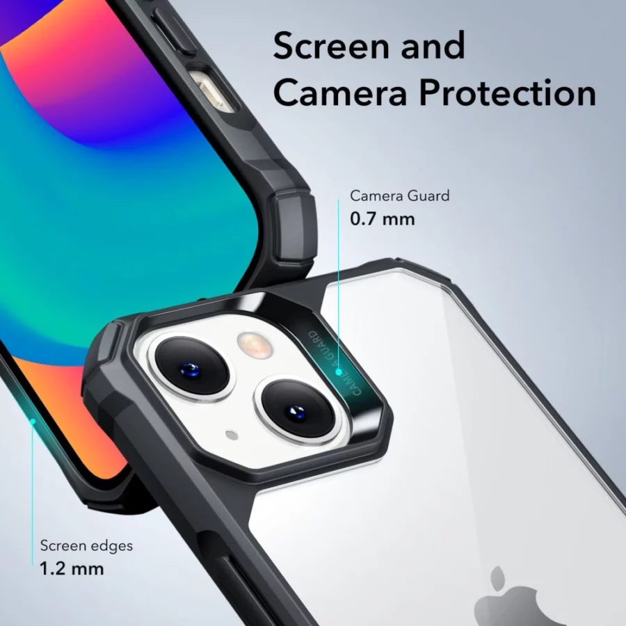 Etui ESR Air Armor na iPhone 14 Plus - przezroczysto-czarne