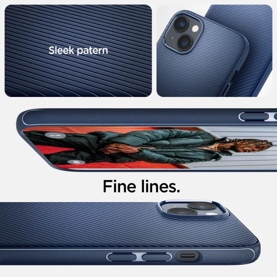 Etui Spigen Mag Armor na iPhone 14 Plus - niebieskie