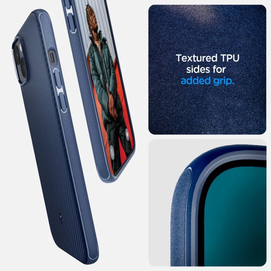 Etui Spigen Mag Armor na iPhone 14 Plus - niebieskie