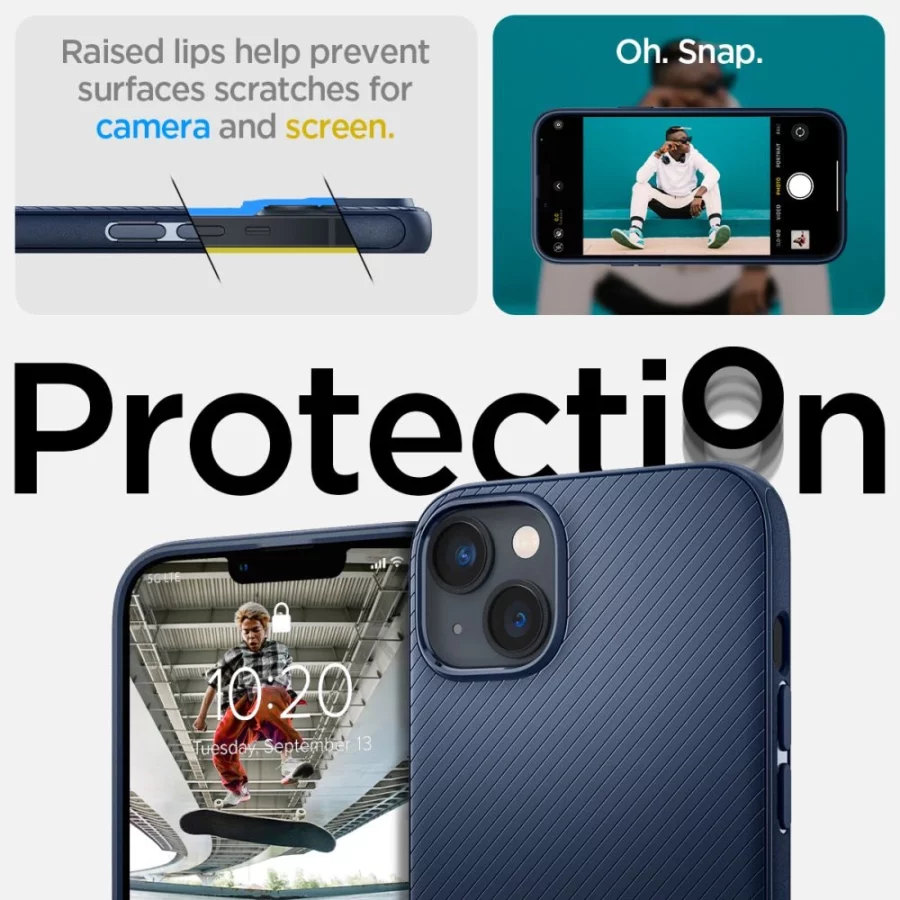 Etui Spigen Mag Armor na iPhone 14 Plus - niebieskie