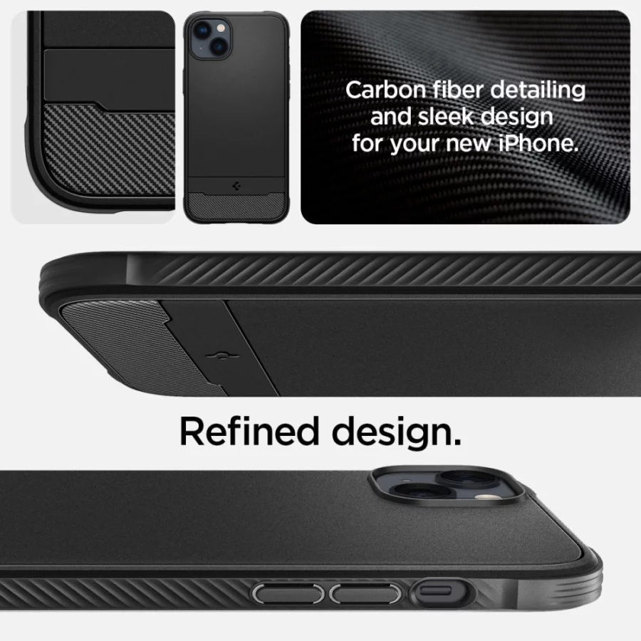 Etui Spigen Rugged Armor Mag z MagSafe na iPhone 14 - czarny mat
