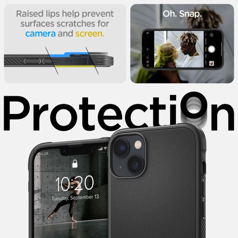 Etui Spigen Rugged Armor Mag z MagSafe na iPhone 14 - czarny mat