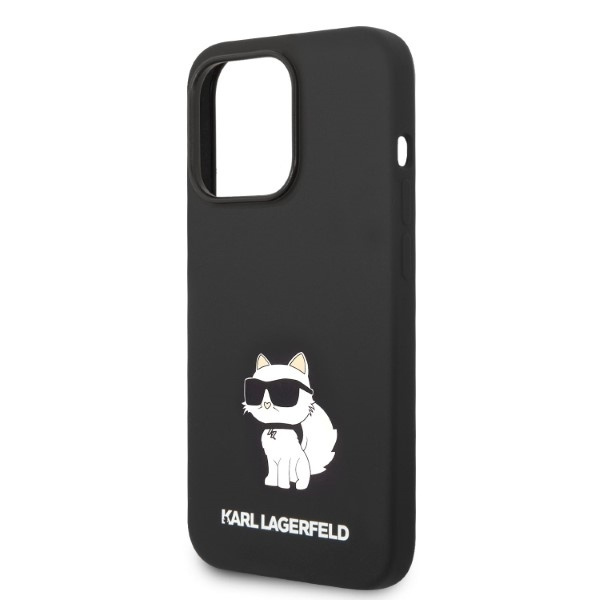 KARL LAGERFELD KLHCP14LSNCHBCK IPHONE 14 PRO 6,1" HARDCASE CZARNY/BLACK SILICONE CHOUPETTE