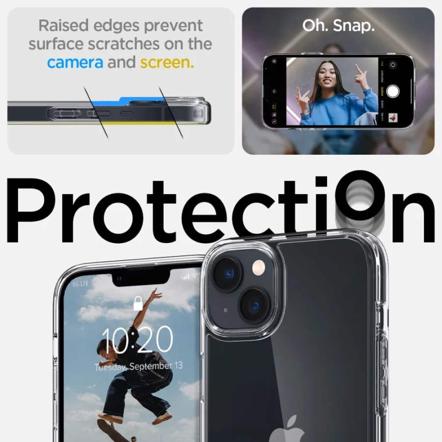 Etui Spigen Ultra Hybrid na iPhone 14 - przezroczyste