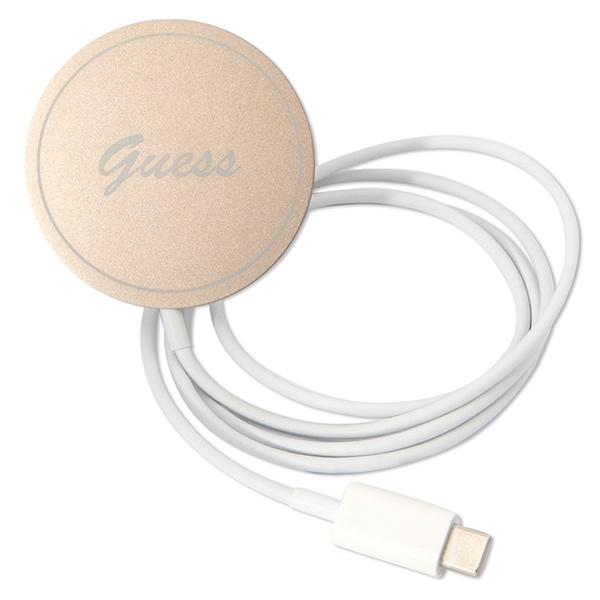Zestaw Guess GUBPN61H4EACSW Case+Charger iPhone 11 6,1" brązowy/brown hard case 4G Print MagSafe