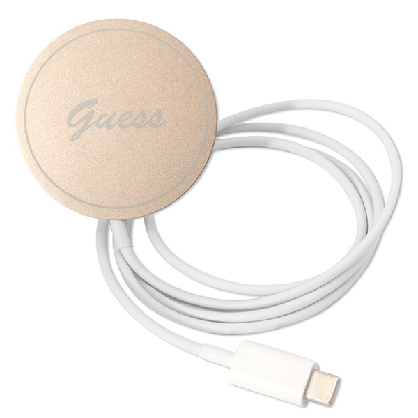Zestaw Guess GUBPP14MH4EACSK Case+ Charger iPhone 14 Plus / 15 Plus 6.7" czarny/black hard case 4G Print MagSafe