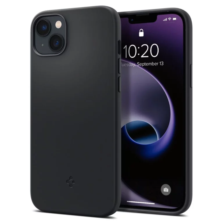 Etui Spigen Silicone Fit Mag z MagSafe na iPhone 14 Plus - czarne