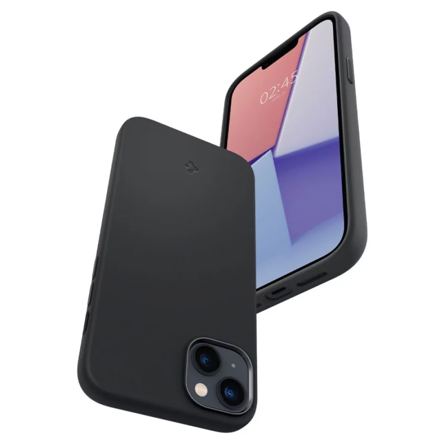 Etui Spigen Silicone Fit Mag z MagSafe na iPhone 14 Plus - czarne