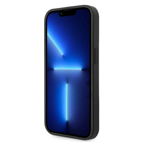 Etui Guess Saffiano Strap na iPhone 14 Pro - czarne