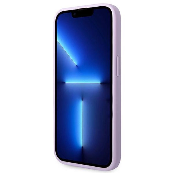 Etui Guess Saffiano Strap na iPhone 14 Pro - fioletowe