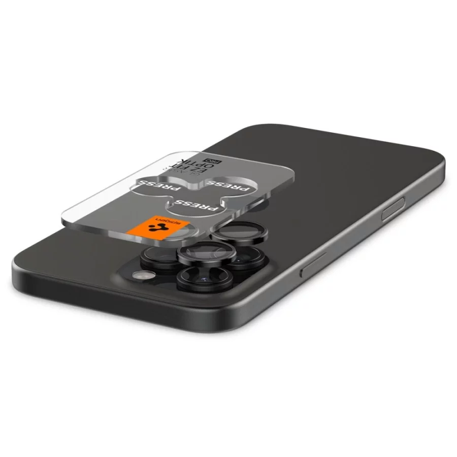 Osłona aparatu Spigen Glas.tR EZ Fit Optik Camera Protector na iPhone 14 Pro / Pro Max / 15 Pro / Pro Max / 16 Pro / Pro Max / 17 Pro / 17 Pro Max - czarna 2 szt.