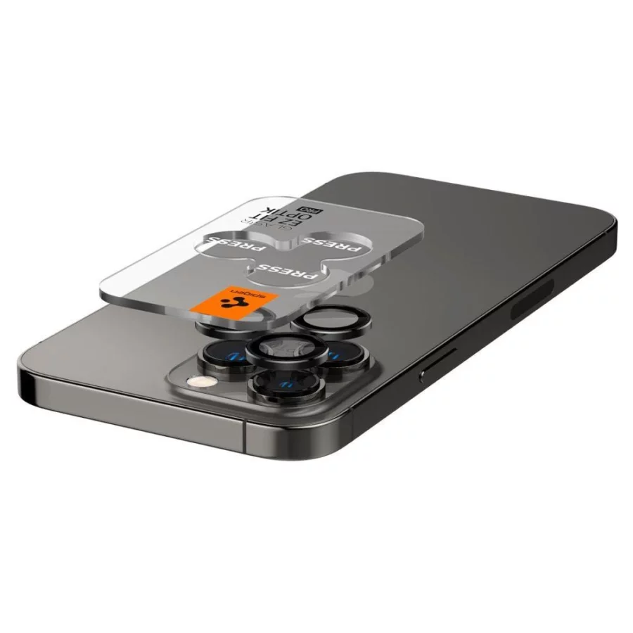 Osłona aparatu Spigen Glas.tR EZ Fit Optik Camera Protector na iPhone 14 Pro / Pro Max / 15 Pro / Pro Max / 16 Pro / Pro Max / 17 Pro / 17 Pro Max - czarna 2 szt.