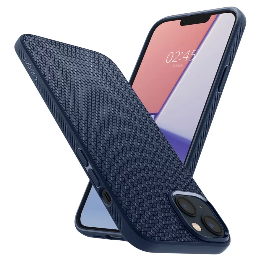 Etui Spigen Liquid Air na iPhone 14 Plus - niebieskie