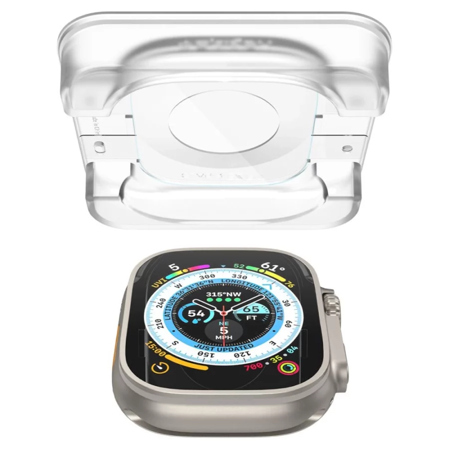 Szkło hartowane Spigen Glas.tR EZ Fit na Apple Watch Ultra / Ultra 2 (49 mm) - 2 szt.
