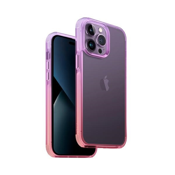 Etui Uniq Combat Duo na iPhone 14 Pro - liliowo-różowe