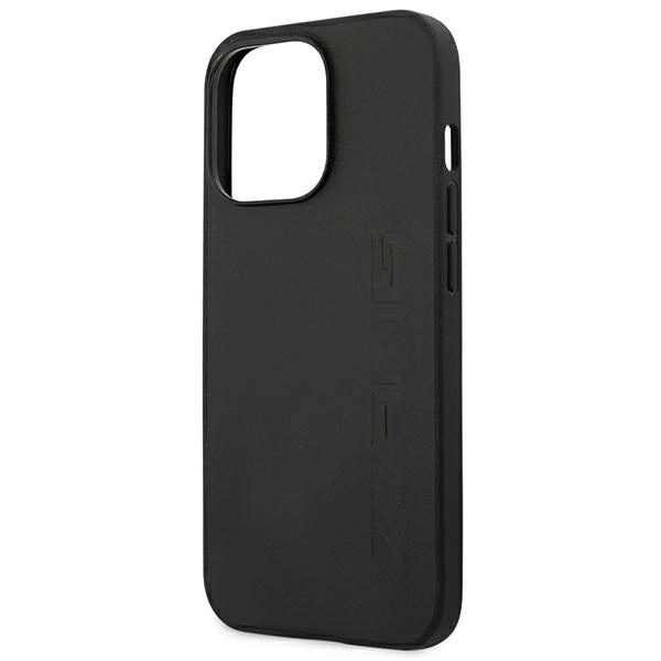 Etui AMG Leather Hot Stamped na iPhone 14 Pro - czarne