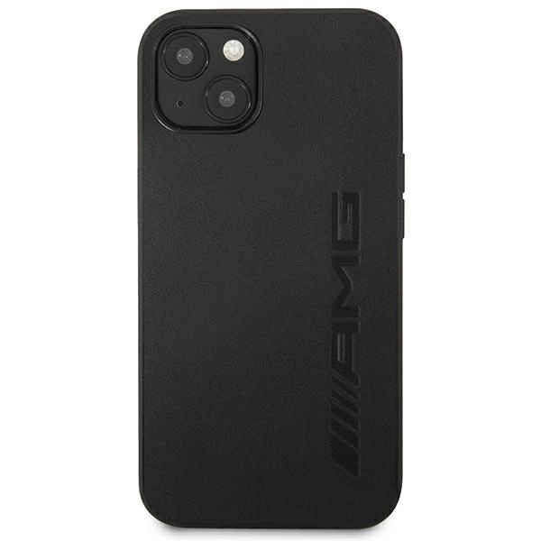 Etui AMG Leather Hot Stamped na iPhone 14 Plus - czarne