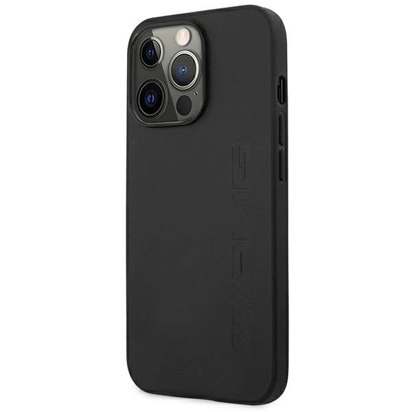 Etui AMG Leather Hot Stamped na iPhone 14 Pro Max - czarne