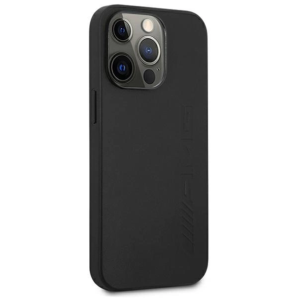 Etui AMG Leather Hot Stamped na iPhone 14 Pro Max - czarne