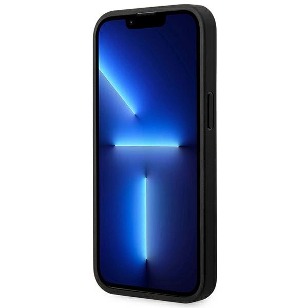 Etui BMW Leather Carbon na iPhone 14 Pro - czarne
