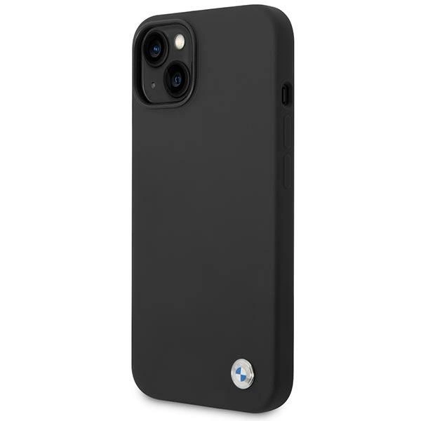 Etui BMW Silicone Metal Logo na iPhone 14 Plus - czarne