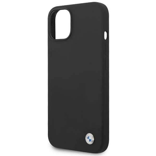 Etui BMW Silicone Metal Logo na iPhone 14 - czarne