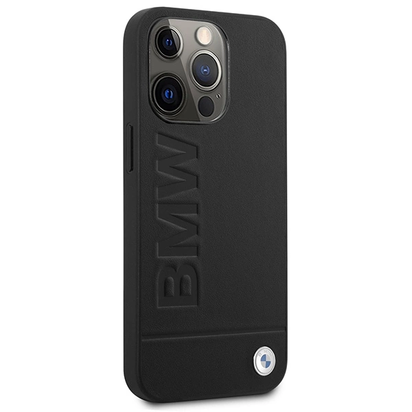 Etui BMW Signature Logo Imprint MagSafe na iPhone 14 Pro - czarne