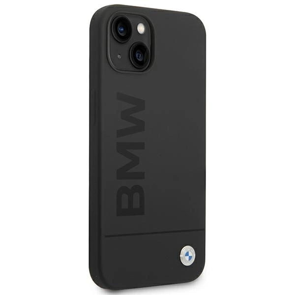 Etui BMW Silicone Signature Logo MagSafe na iPhone 14 Plus - czarne