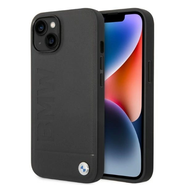 Etui BMW Signature Logo Imprint MagSafe na iPhone 14 Plus - czarne
