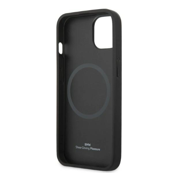 Etui BMW Signature Logo Imprint MagSafe na iPhone 14 Plus - czarne
