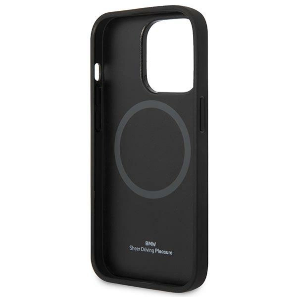 Etui BMW Signature Logo Imprint MagSafe na iPhone 14 Pro Max - czarne