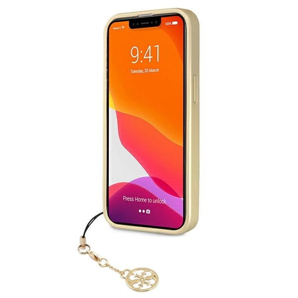 Etui Guess 4G Charms Collection na iPhone 13 Pro / iPhone 13 - brązowe